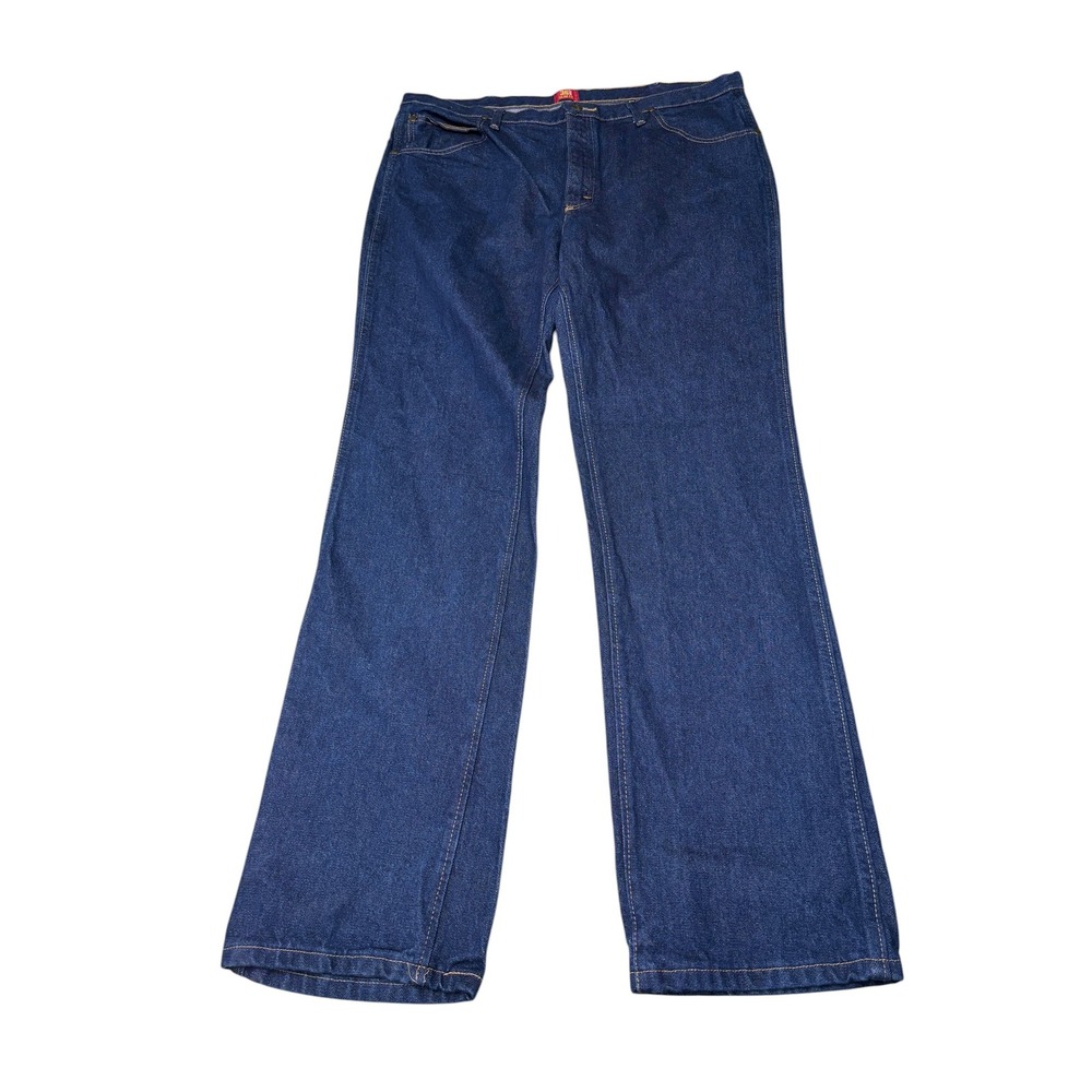 Wrangler 36MWZ Slim Fit Cowboy Cut Jeans Indigo Blue 40x34 Mens Denim